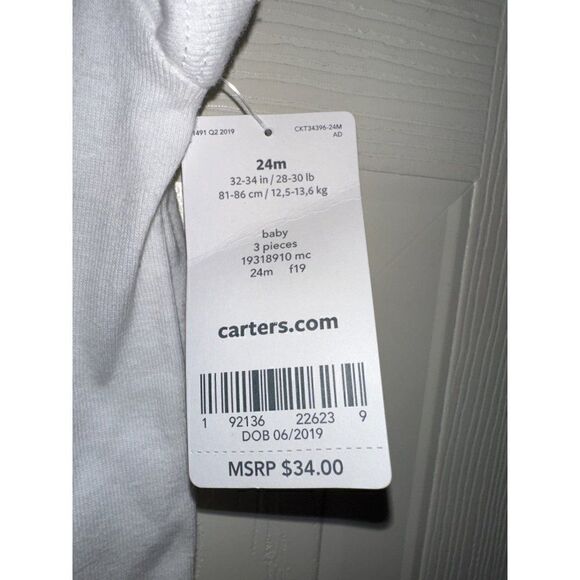 Carters “Always Happy” 24M Onsie With Animals Easter Bunny Rabbit - Picture 3 of 9